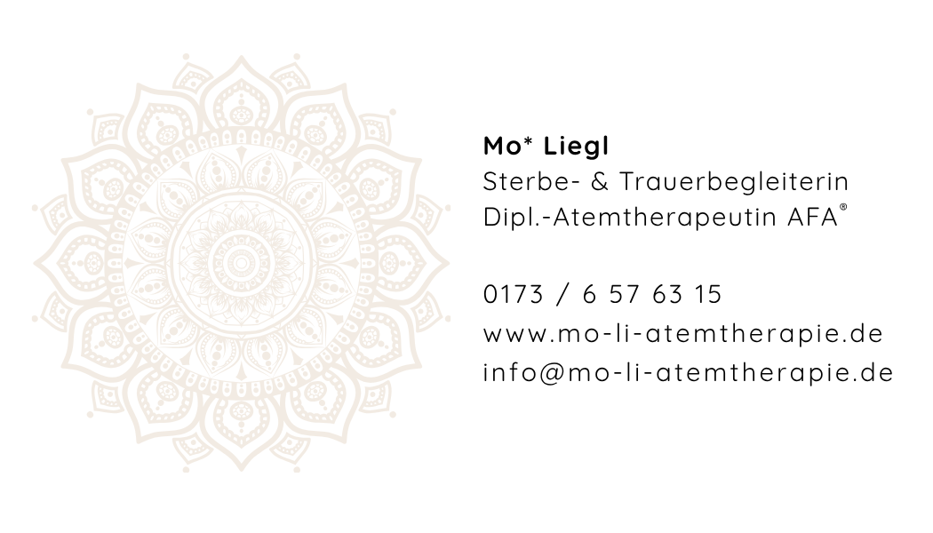 Atme aus.